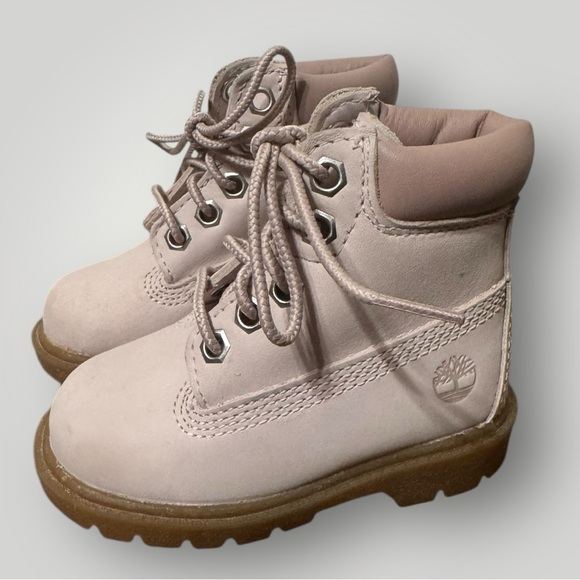 Timberland Kids Light Pink Boots - Picture 1 of 5
